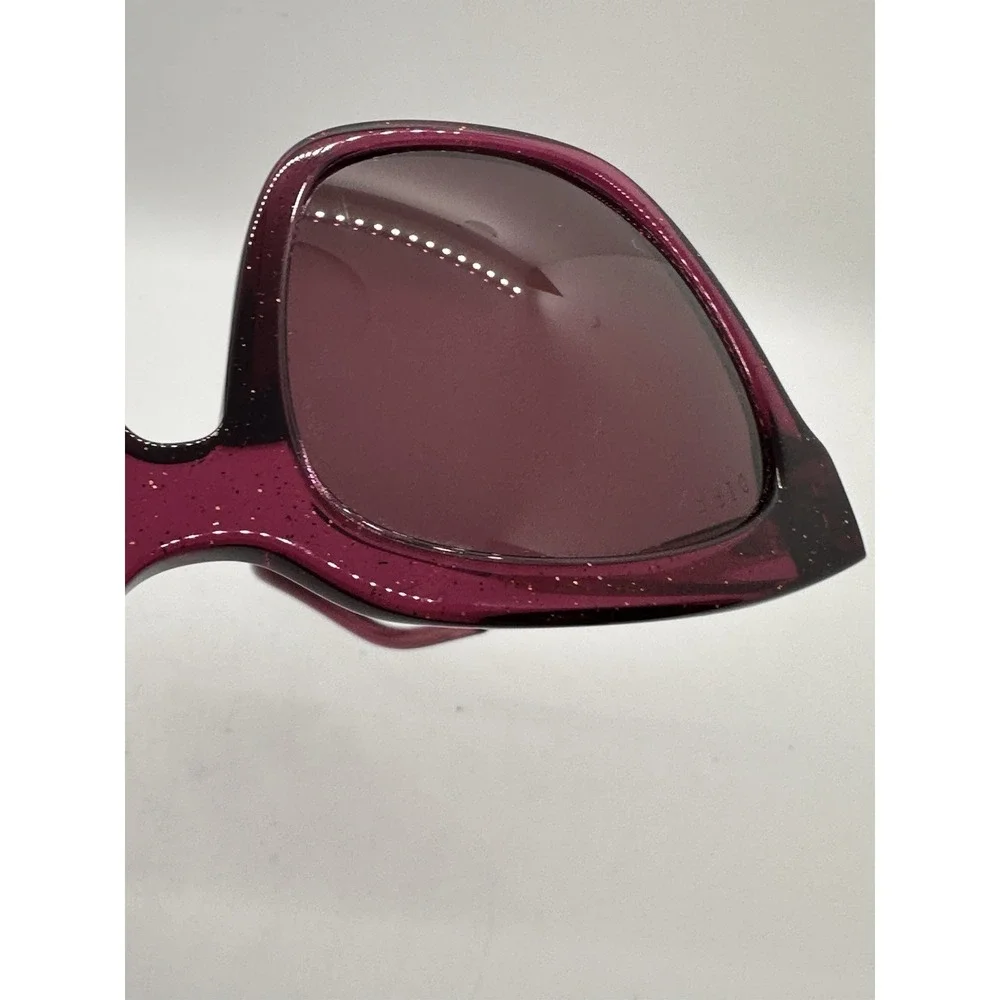 DIFF Eyewear Bella Oversized Square Sunglasses Pink Burgundy Gold‎ w Case EUC!